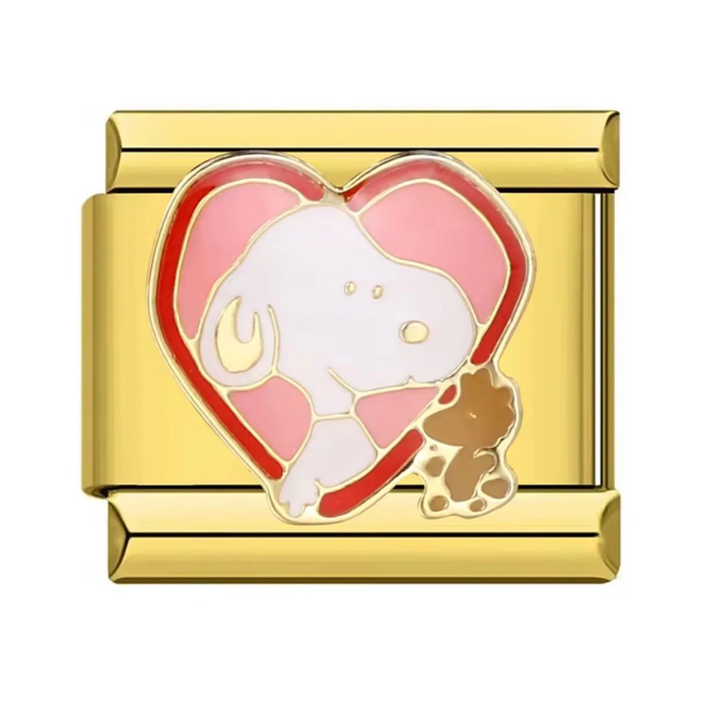 SNOOPY HEART CHARM
