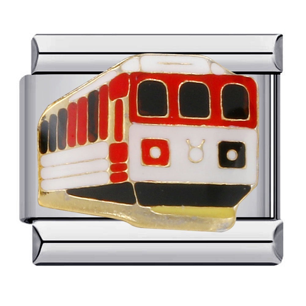 Trolley Italian Charm Italian charm bracelet link in stainless steel