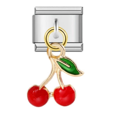 RED CHERRY PENDANT ITALIAN CHARM
