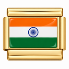 INDIA FLAG ITALIAN CHARM