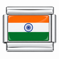 INDIA FLAG ITALIAN CHARM