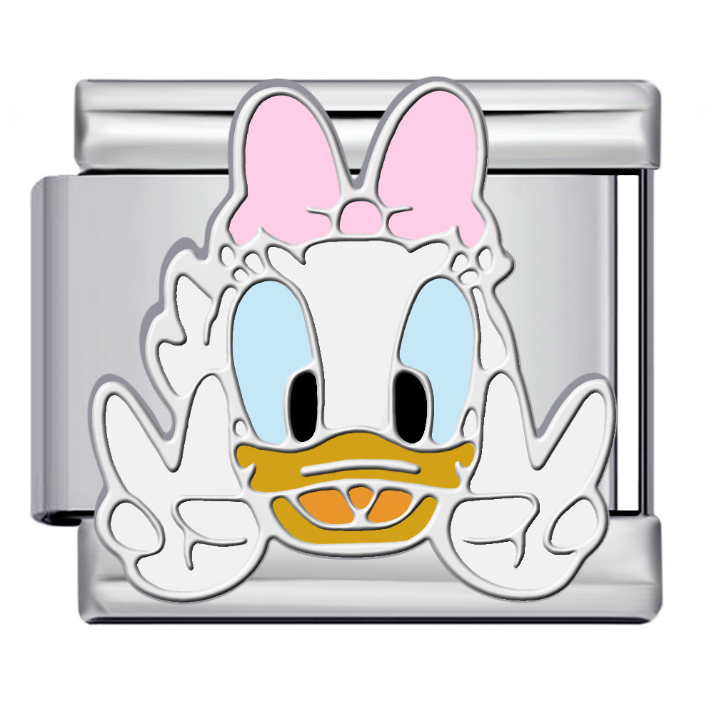 CARTOON PEACE DUCK ITALIAN CHARM