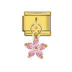 GEM FLOWER PENDANT ITALIAN CHARM