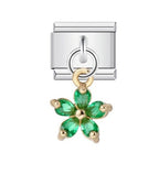 GEM FLOWER PENDANT ITALIAN CHARM