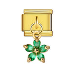 GEM FLOWER PENDANT ITALIAN CHARM