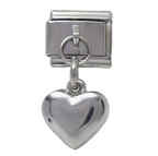 BUBBLE HEART PENDANT ITALIAN CHARM