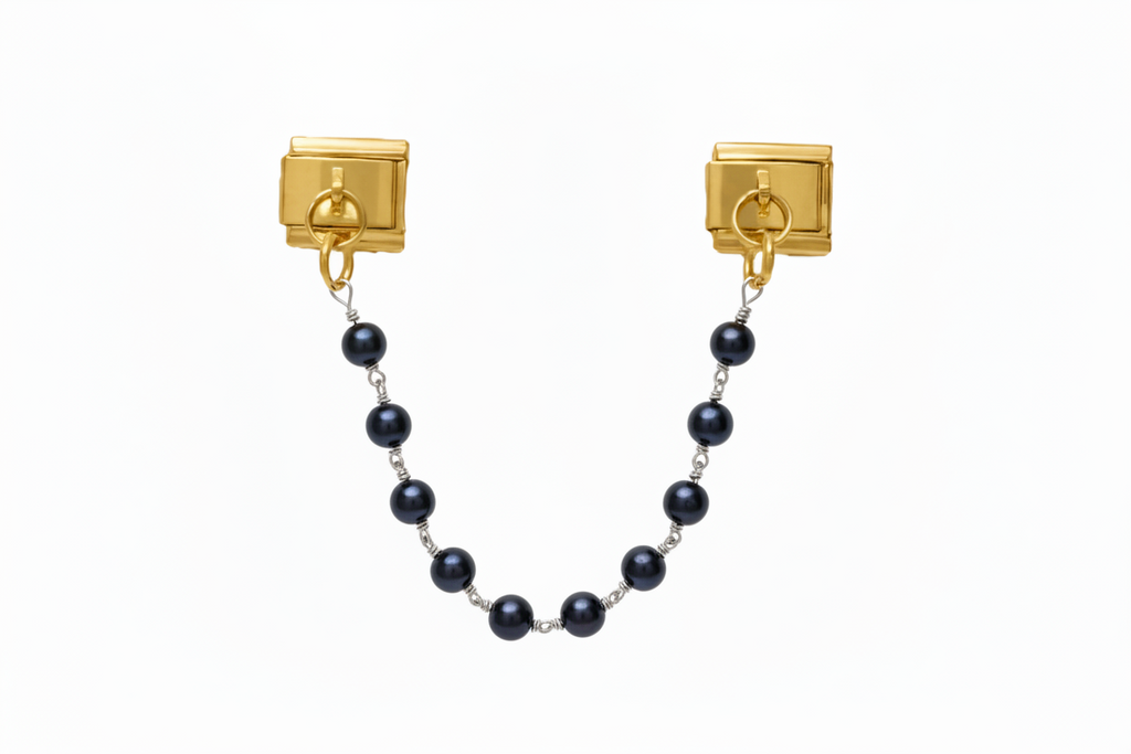 BEADED CHAIN PENDANT ITALIAN CHARM