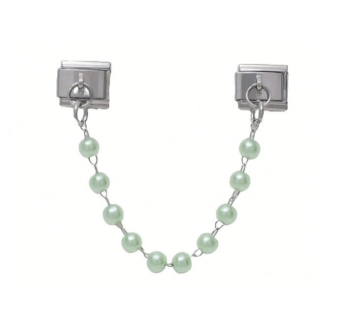 BEADED CHAIN PENDANT ITALIAN CHARM