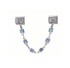 SQUARE GEM CHAIN PENDANT ITALIAN CHARM