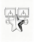 MAGNETIC STAR PENDANT ITALIAN CHARM