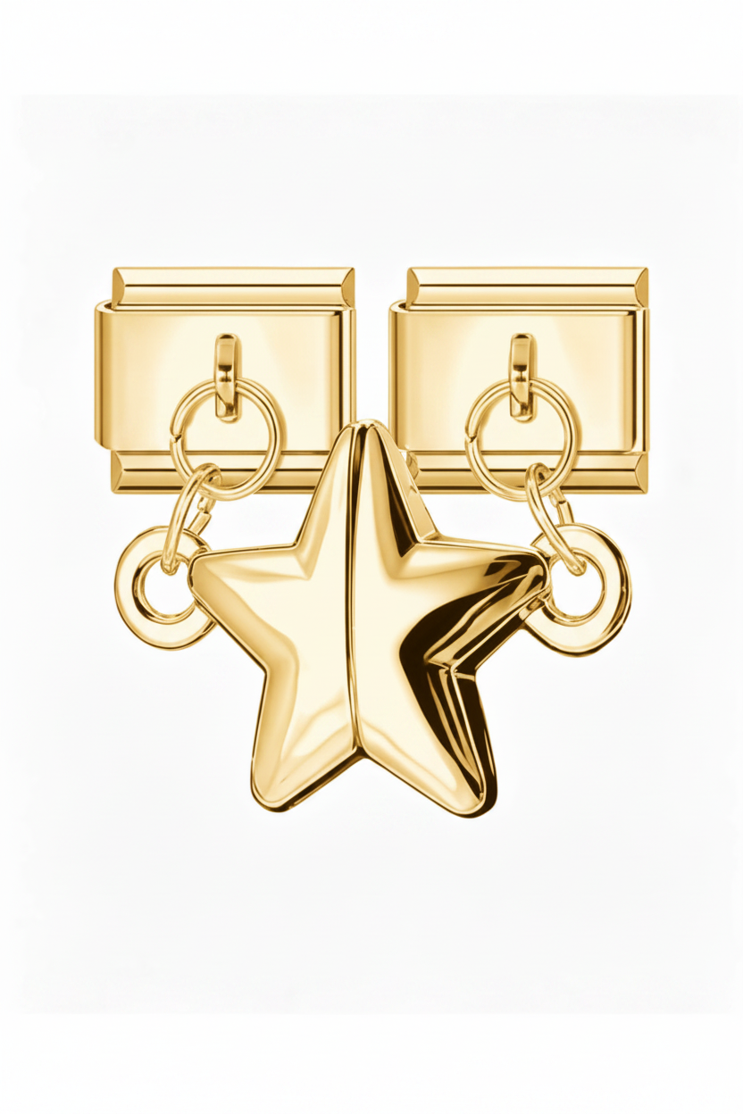 MAGNETIC STAR PENDANT ITALIAN CHARM