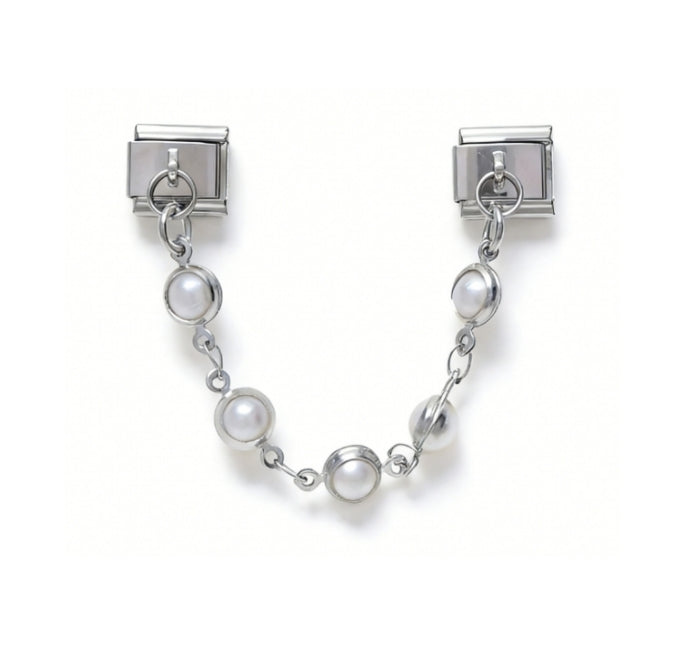 PEARL CHAIN PENDANT ITALIAN CHARM