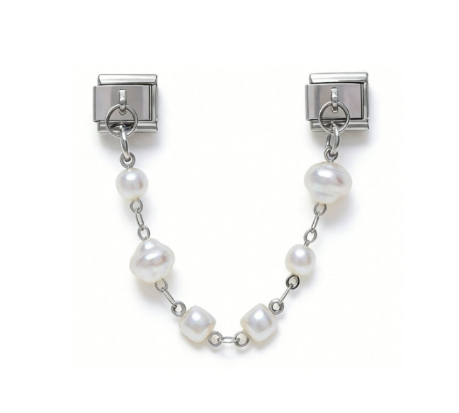 PEARL CHAIN PENDANT ITALIAN CHARM