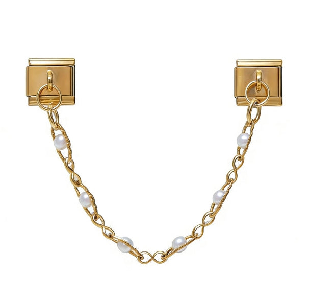 PEARL CHAIN PENDANT ITALIAN CHARM