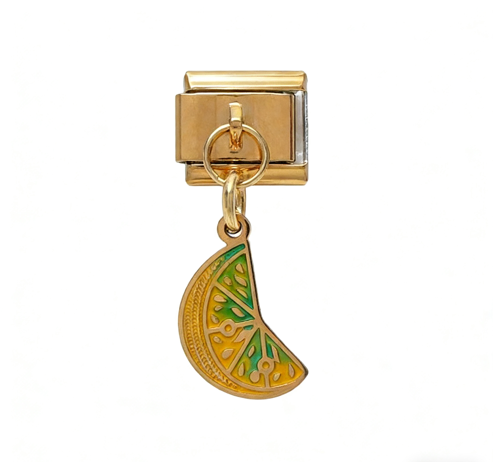 LEMON SLICE PENDANT ITALIAN CHARM