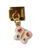 HEART BUTTERFLY PENDANT ITALIAN CHARM