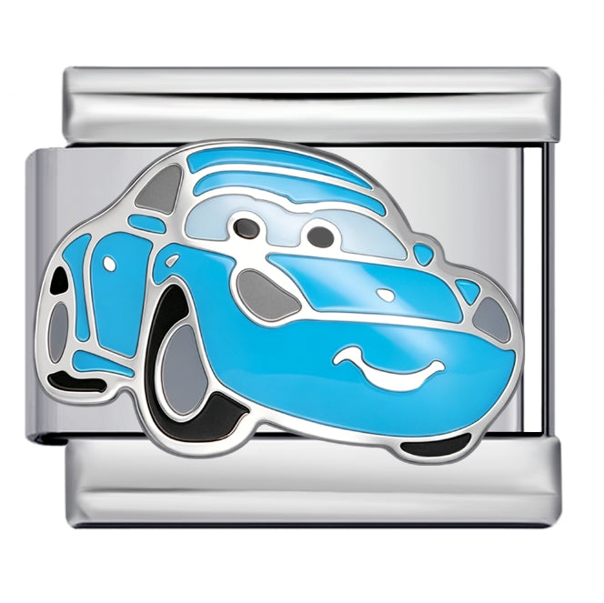 CARTOON BLUE CAR ITALIAN CHARM