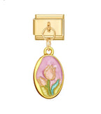 TULIP PORTRAIT PENDANT ITALIAN CHARM
