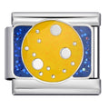 Moon Italian Charm Italian charm bracelet link in stainless steel