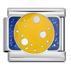 Moon Italian Charm Italian charm bracelet link in stainless steel