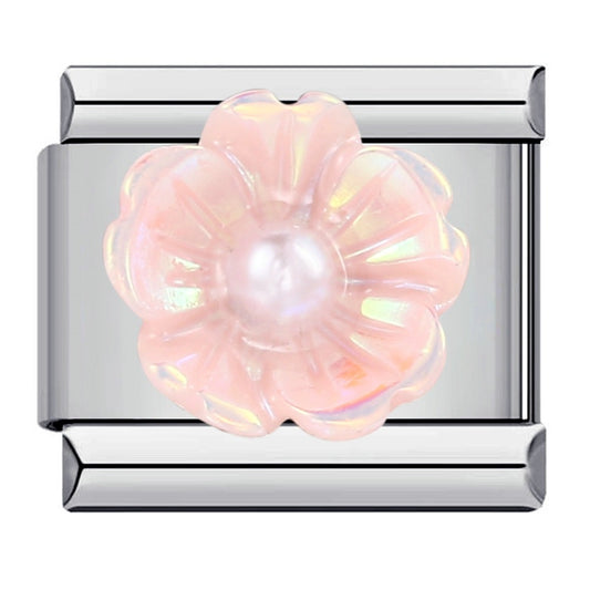 PINK 3D FLOWER CHARM