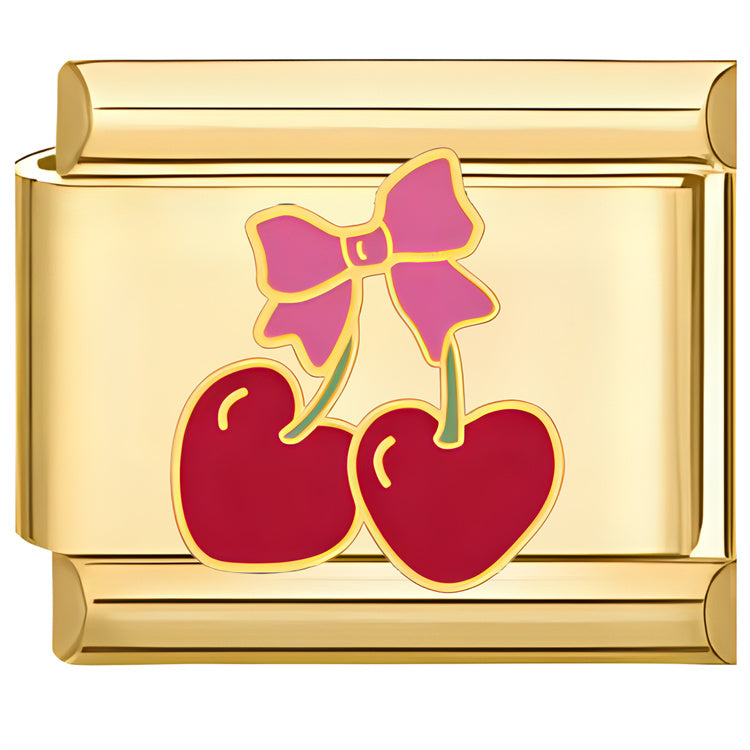 HEART CHERRY ITALIAN CHARM