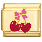 HEART CHERRY ITALIAN CHARM