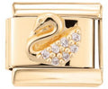 3D Swan Italian Charm Italian charm bracelet link in stainless steel