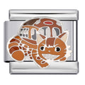 Catbus Italian Charm Italian charm bracelet link in stainless steel