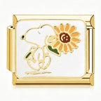 SUNFLOWER SNOOPY ITALIAN CHARM