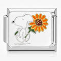 SUNFLOWER SNOOPY ITALIAN CHARM