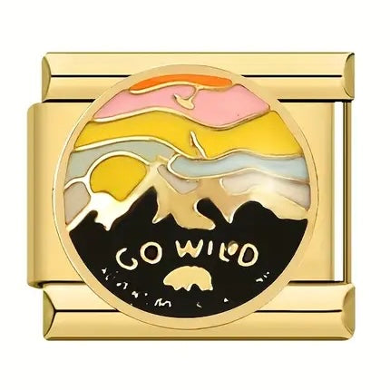 Go Wild Italian Charm Italian charm bracelet link in stainless steel