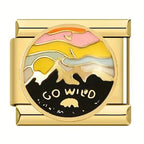 Go Wild Italian Charm Italian charm bracelet link in stainless steel
