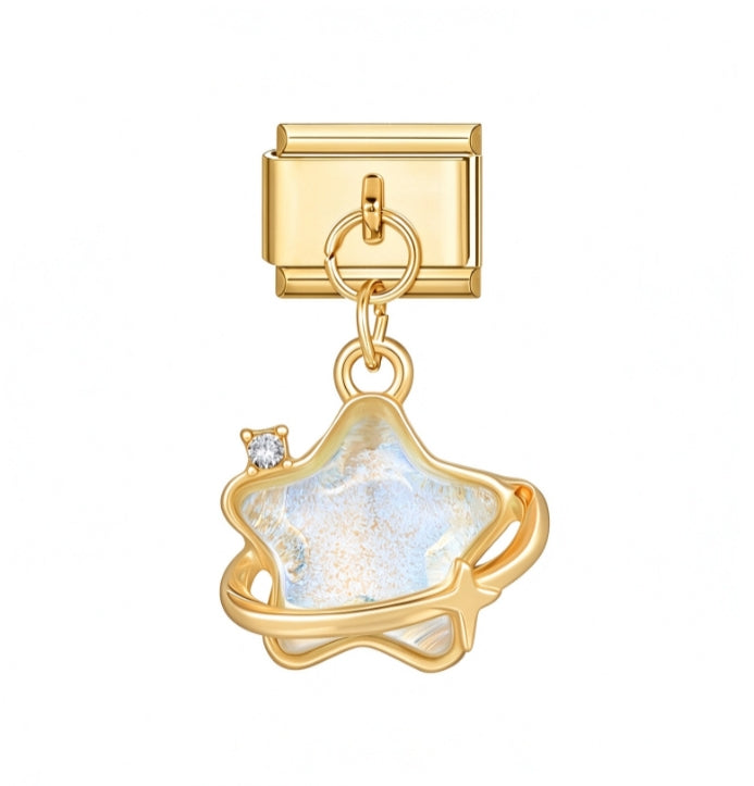 PLANET STAR PENDANT ITALIAN CHARM