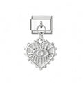 EVIL EYE HEART PENDANT ITALIAN CHARM