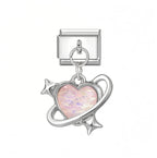 GALACTIC HEART PENDANT ITALIAN CHARM