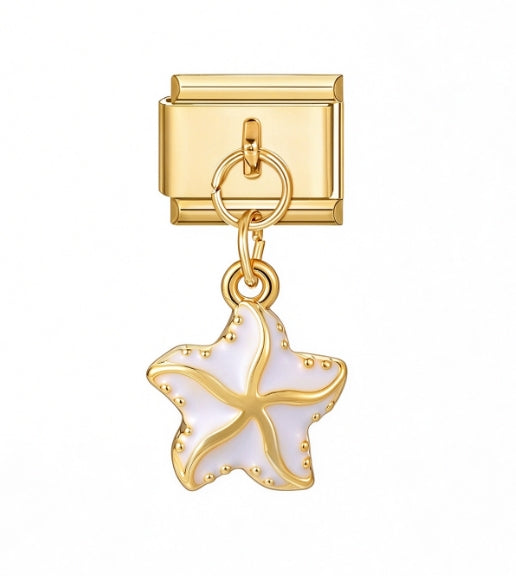 WHORL STARFISH PENDANT ITALIAN CHARM