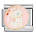 Cartoon Cat Italian Charm Italian charm bracelet link in stainless steel