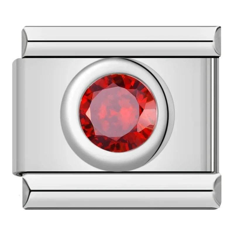 RUBY GEM ITALIAN CHARM