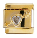 GEM ARROW HEART ITALIAN CHARM