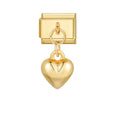 BUBBLE HEART PENDANT ITALIAN CHARM