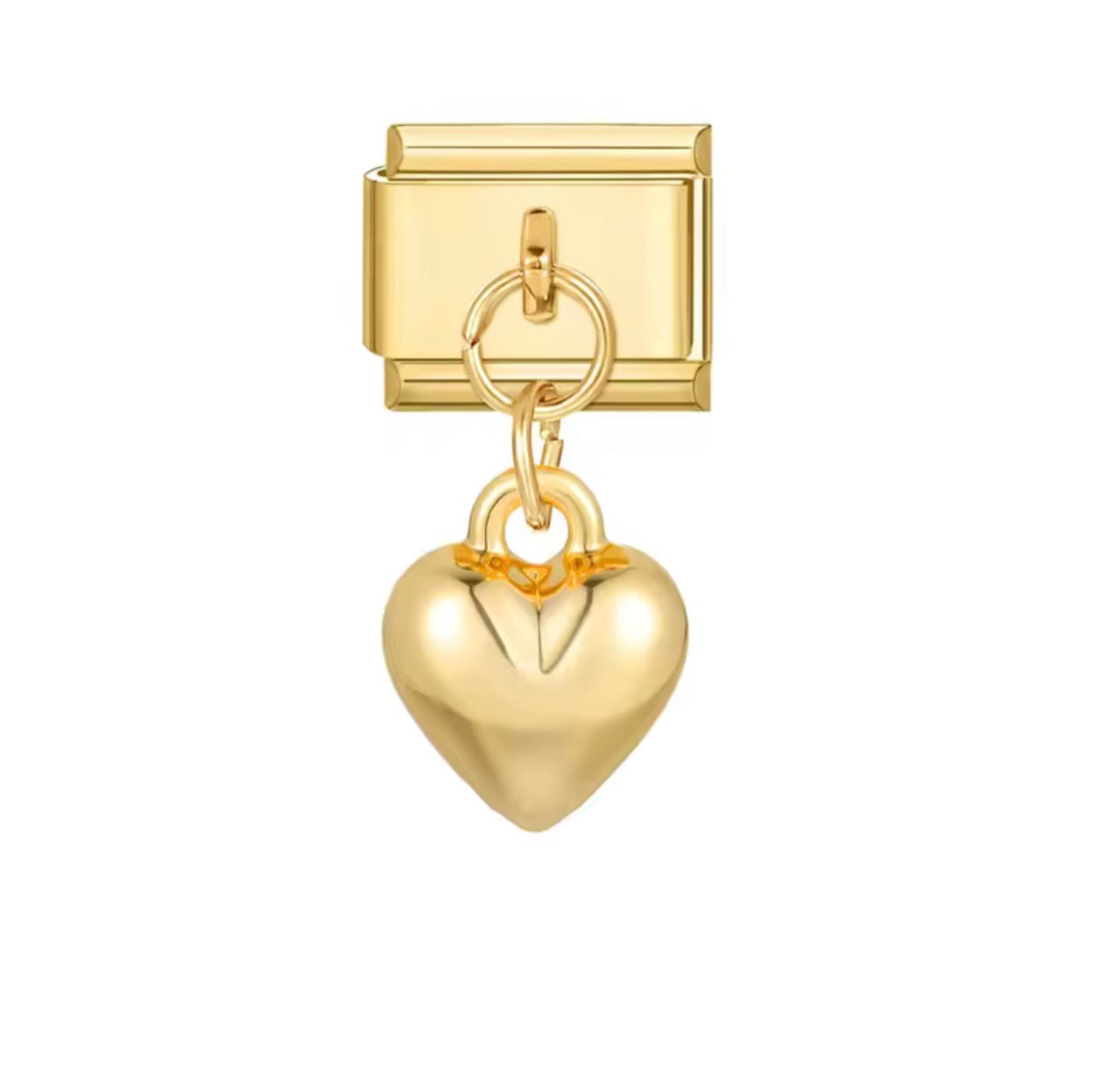 BUBBLE HEART PENDANT ITALIAN CHARM
