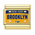 Brooklyn Plate Italian Charm Italian charm bracelet link in stainless steel