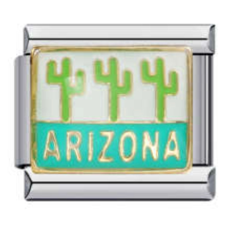 Arizona Italian Charm Italian charm bracelet link in stainless steel