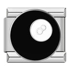 8 Ball Italian Charm Italian charm bracelet link in stainless steel