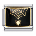Spider Web Italian Charm Italian charm bracelet link in stainless steel