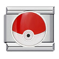 Poke Ball Italian Charm Italian charm bracelet link in stainless steel