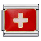 SWITZERLAND FLAG ITALIAN CHARM