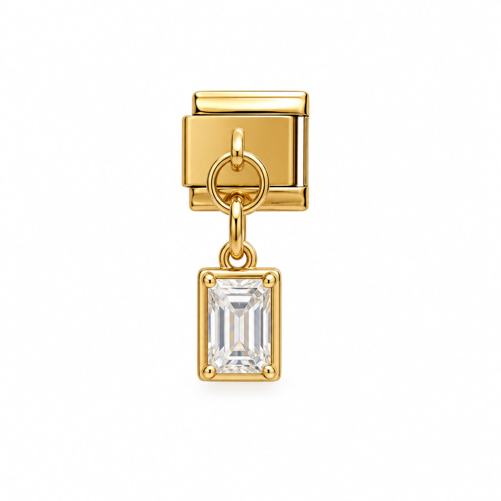 RECTANGLE PENDANT ITALIAN CHARM