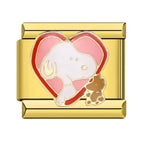 SNOOPY HEART ITALIAN CHARM